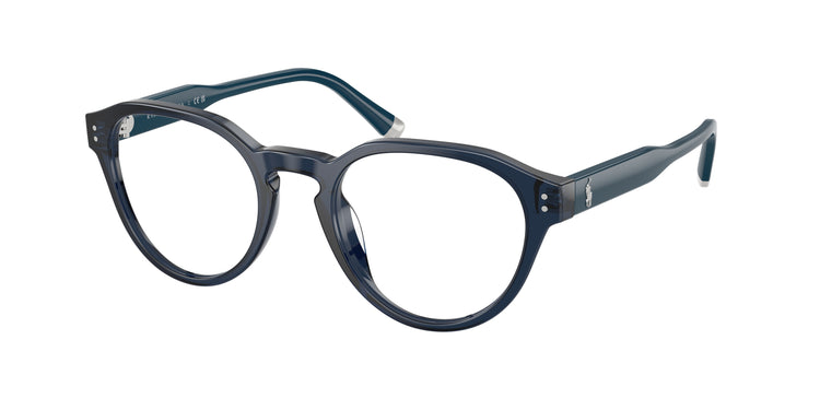 5955 - Shiny Transparent Navy Blue / Demo Lens