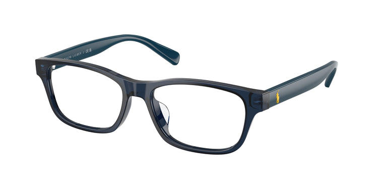 5465 - Shiny Transparent Navy Blue / Demo Lens