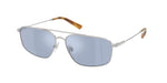 90011U - Shiny Silver / Light Blue Mirror Silver