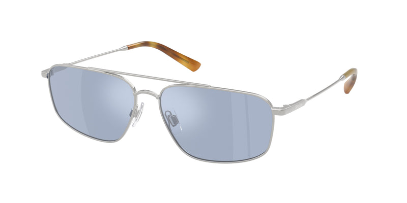 90011U - Shiny Silver / Light Blue Mirror Silver