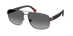 9215T3 - Semishiny Dark Gunmetal / Gradient Grey Polarized