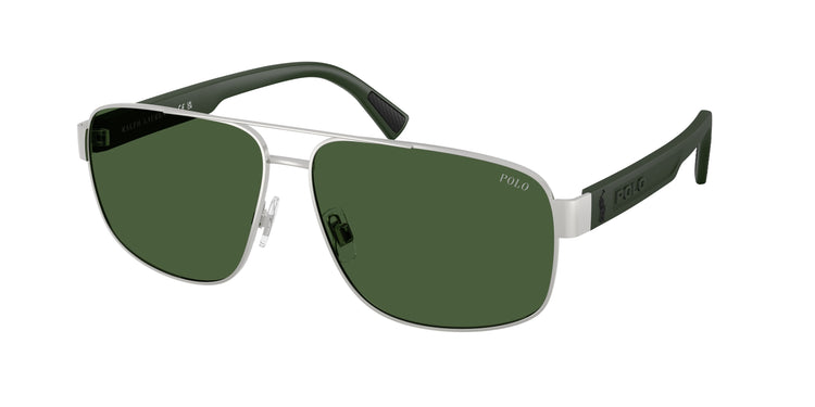 931671 - Semishiny Silver / Dark Green