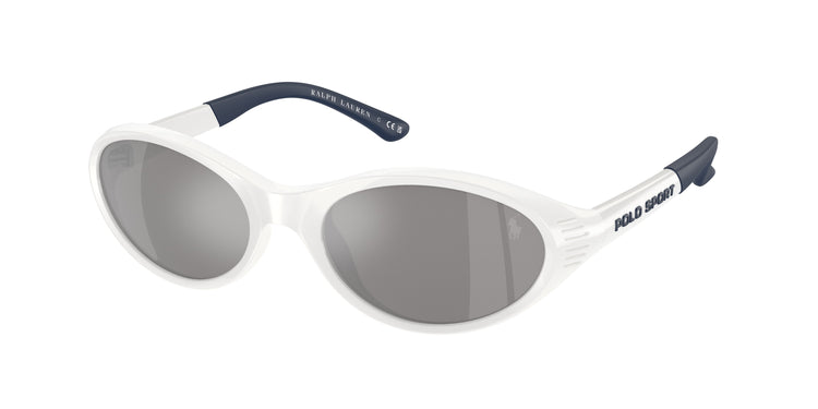 51016G - Shiny White / Grey Mirror Silver