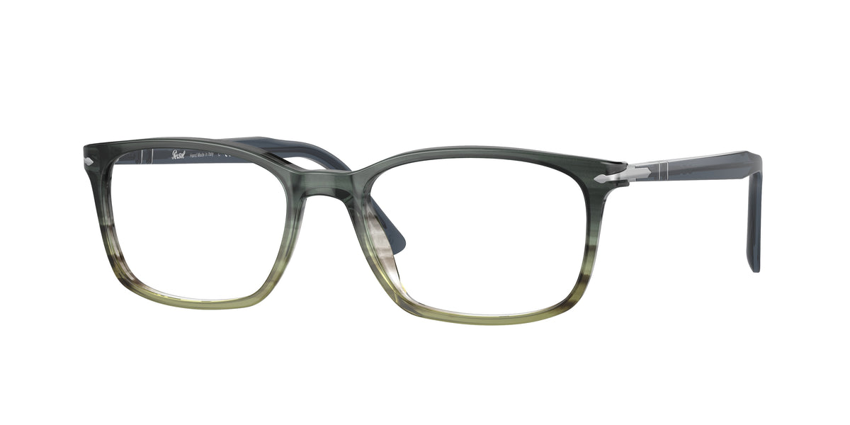 1012 - Grey Striped Green Gradient / Clear