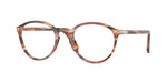 1233 - Striped Red & Green / Clear