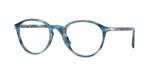 1234 - Striped Blue And Grey / Clear
