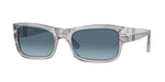 309/Q8 - Transparent Grey / Azure Gradient Blue