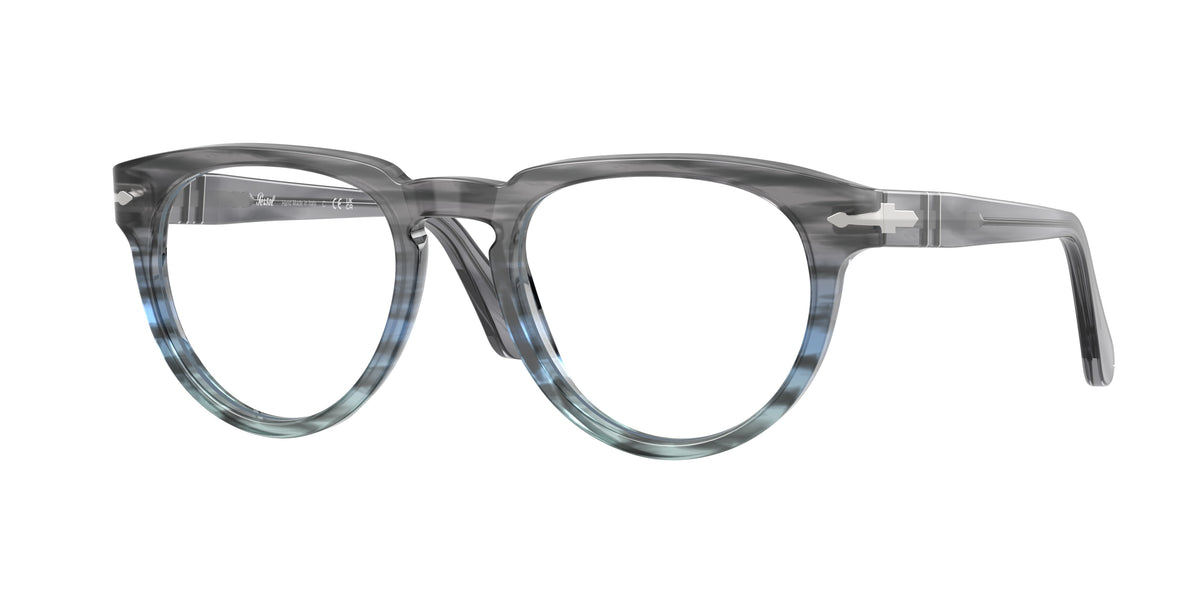 1205 - Striped Grey / Clear