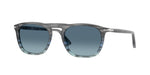 1205Q8 - Striped Grey Gradient Blue / Azure Gradient Blue