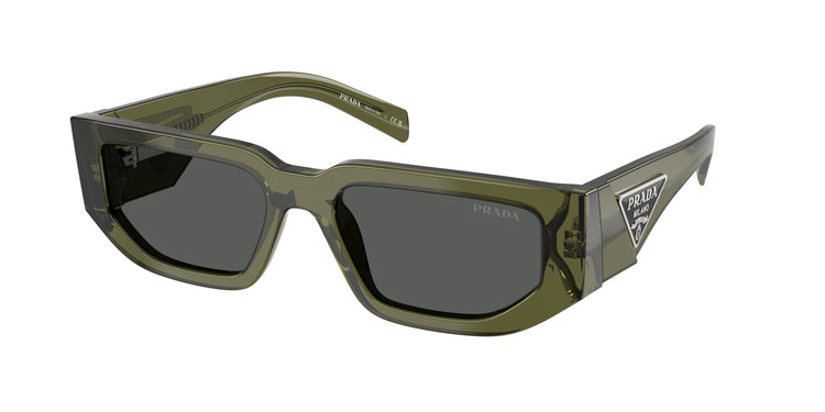 25A40L - Transparent Military Green / Dark Grey