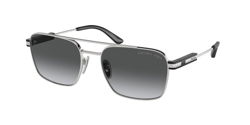 1BC5W1 - Silver / Polarized Grey Gradient