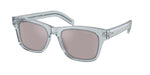 19T80F - Transparent Azure / Grey