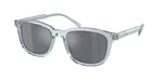 19T175 - Transparent Azure / Dark Grey Flash Silver