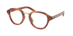 27F1O1 - Striped Cognac / Demo Lens