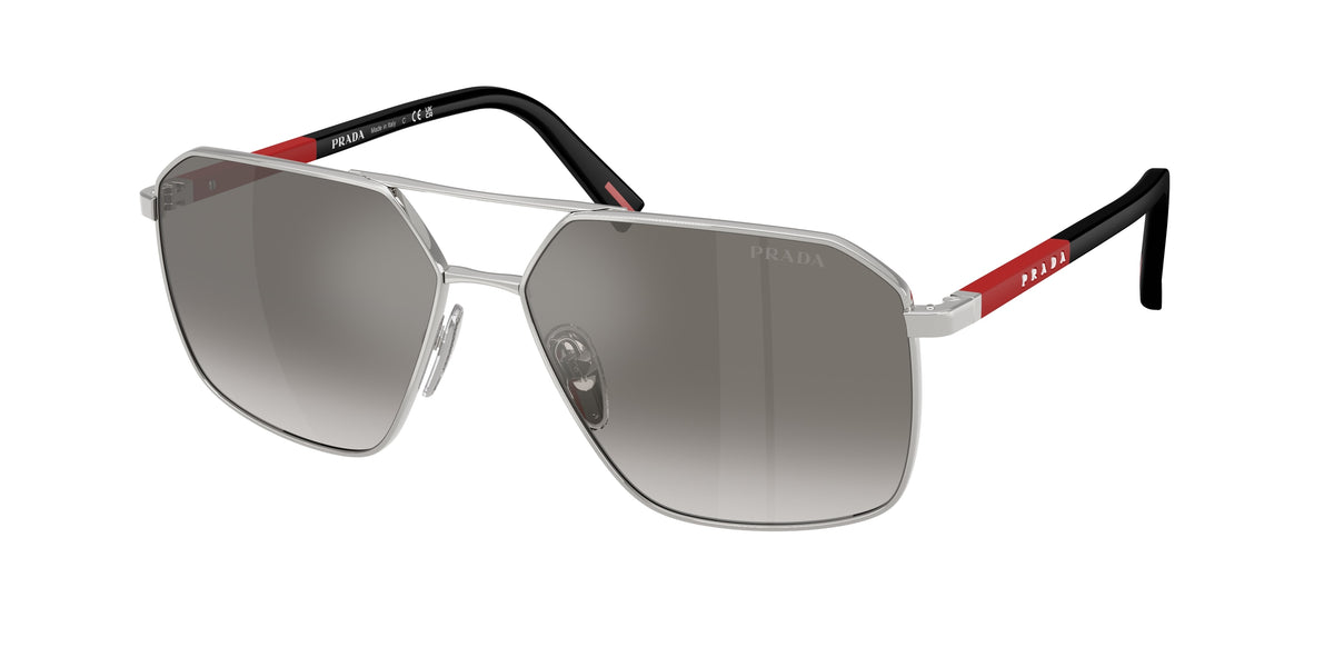 1BC02M - Silver / Gradient Grey Mirror Silver