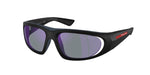 1BO10J - Matte Black / Dark Blue Mirror Violet