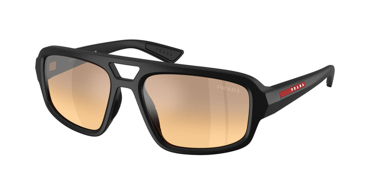 1BO40Z - Matte Black / Orange Mirror Silver Gradient