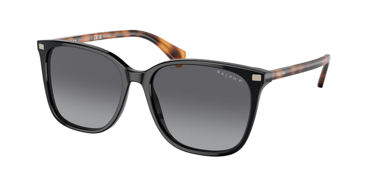 6037T3 - Shiny Black / Polarized Gradient Brown