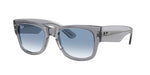 68463F - Transparent Grey / Clear Gradient Blue