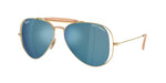 001/55 - Arista Gold / Dark Blue Mirror Blue