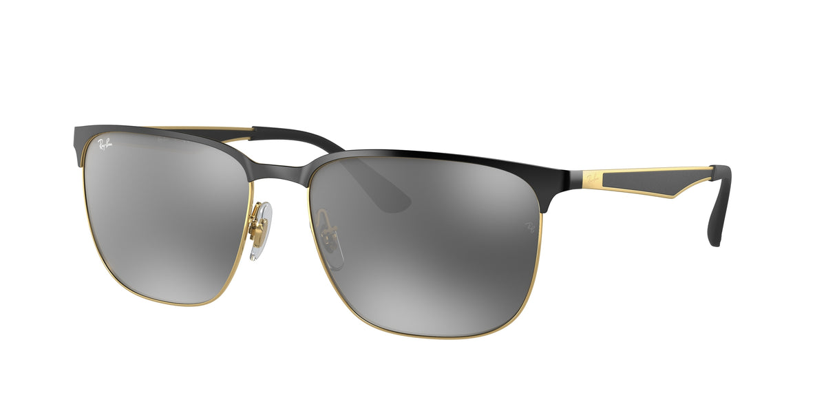 187/88 - Black On Gold / Grey Gradient Mirror