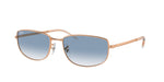 92023F - Rose Gold / Clear & Blue
