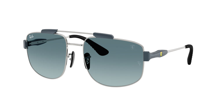 F1383M - Silver / Blue Gradient Grey