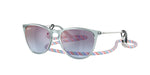 7223U0 - Transparent Blue / Blue Gradient Grey Mirror Rose