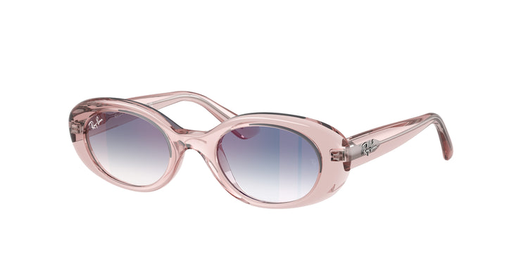 7218U0 - Transparent Pink / Clear Gradient Blue Mirror Red