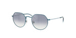 303/7B - Light Blue / Clear Gradient Blue Mirror Silver