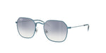303/7B - Light Blue / Clear Gradient Blue Mirror Silver