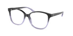 6021 - Shiny Gradient Black/ Transparent Blue / Demo Lens