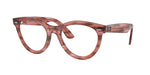 8363 - Striped Transparent Pink / Clear