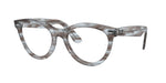 8361 - Striped Transparent Blue / Clear