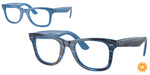8384 - Photo Striped Blue / Clear