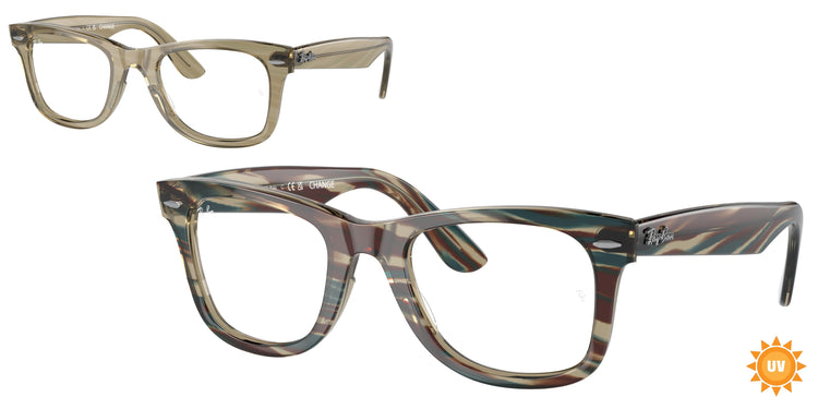 8381 - Photo Striped Grey / Clear