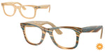 8383 - Photo Striped Brown / Transparent