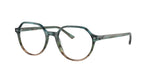 8252 - Striped Blue & Green / Clear