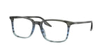 8254 - Striped Grey & Blue / Clear