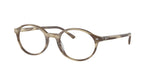8357 - Striped Beige / Transparent