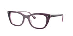 8364 - Violet On Transparent Pink / Clear