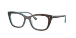 8366 - Brown On Transparent Blue / Clear