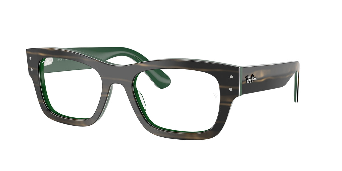 8392 - Striped Green On Green / Clear