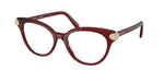 1073 - Transparent Burgundy Gunmetal / Demo Lens