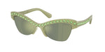 10746R - Milky Green / Green Mirror Green