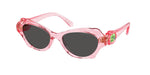 108887 - Transparent Pink / Dark Grey