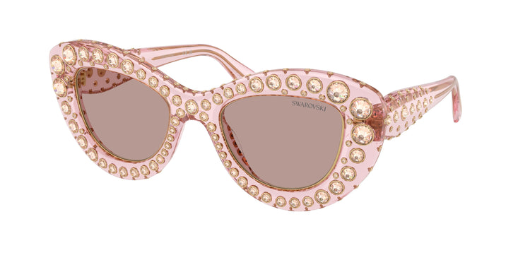 30017N - Transparent Pink / Light Purple Brown