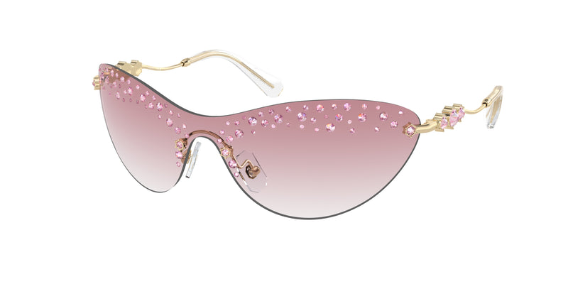 40138D - Pale Gold / Clear Gradient Pink