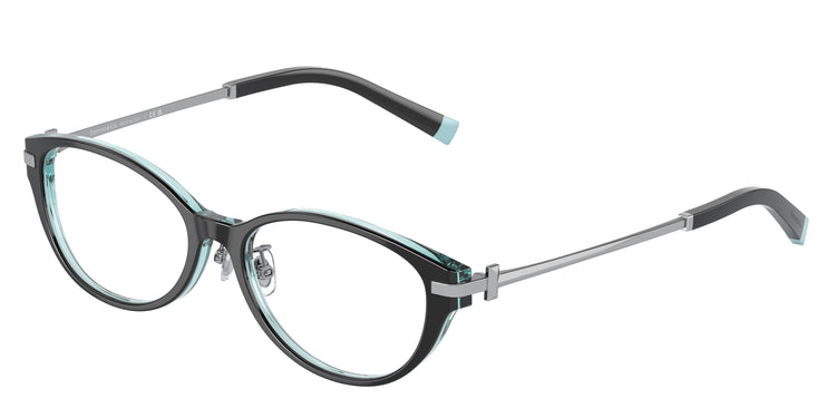 8285 - Black On Crystal Tiffany Blue / Demo Lens