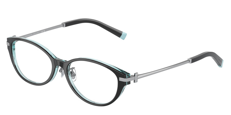 8285 - Black On Crystal Tiffany Blue / Demo Lens
